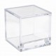 Boîte à dragées cube plexi transparent les 3