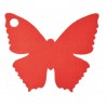 Etiquettes papillon rouge les 10