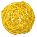 Boule rotin jaune assortis les 10