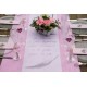 Chemin de table intissé rose 10 M x 60 cm