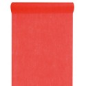 Chemin de table intissé rouge 10 M x 60 cm