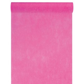 Chemin de table intissé fuchsia 10 M x 60 cm