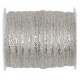 Cordon naturel à liseré argent 6 mm x 5 M