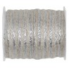 Cordon naturel à liseré argent 6 mm x 5 M