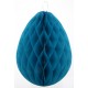 Oeufs turquoise en papier alvéolé 30 cm les 2