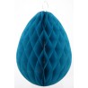 Oeufs turquoise en papier alvéolé 30 cm les 2
