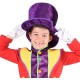 Chapeau haut de forme violet enfant luxe