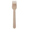 Fourchettes en bois jetable les 10