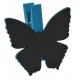 Ardoise papillon turquoise sur pince déco les 6