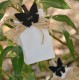 Ardoise papillon fuchsia sur pince déco les 6