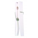 Grande pince blanche en bois déco 22.5 cm