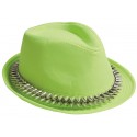 Chapeau borsalino vert anis avec pointes adulte