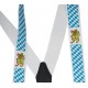 Bretelles bavaroises à losanges bleus et blancs adulte