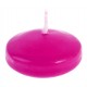 Bougie flottante fuchsia les 4