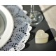 Bougie chauffe plat coeur noir les 4