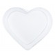 Boîte à dragées coeur transparent les 4