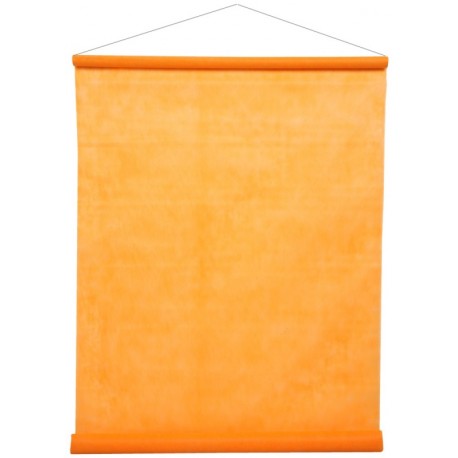 Tenture de salle fluo orange intissé 12 M