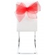 Noeuds de chaise en organdi rouge les 4