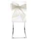Noeud de chaise ivoire en organdi les 4
