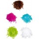 1 boule de plumes décorative 10 cm - coloris au choix