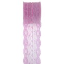 Ruban dentelle rose 50 mm x 3 M