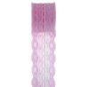 Ruban dentelle rose 50 mm x 3 M