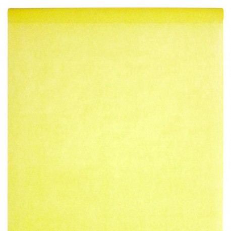 Nappe en intissé jaune - rouleau de 120 cm x 10 M