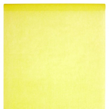 Nappe en intissé jaune - rouleau de 120 cm x 10 M