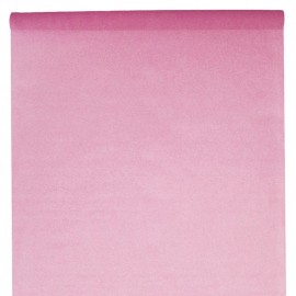 Nappe en intissé rose - rouleau de 120 cm x 10 M