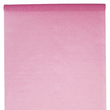 Nappe en intissé rose - rouleau de 120 cm x 10 M