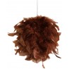 Boule de plumes décorative 10 cm - coloris au choix