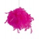 Boule de plumes fuchsia 10 cm