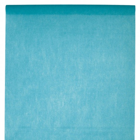 Nappe en intissé turquoise - rouleau de 120 cm x 10 M