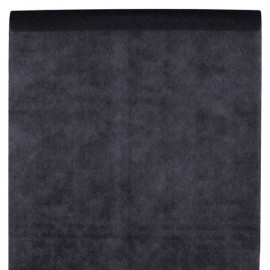 Nappe en intissé noir - rouleau de 120 cm x 10 M