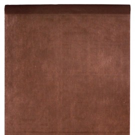 Nappe en intissé chocolat - rouleau de 120 cm x 10 M