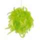 Boule de plumes vert anis 10 cm