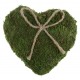 Coussin alliances coeur mousse vert