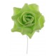 Rose vert anis sur tige les 4 - Rose artificielle