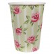 Gobelets carton liberty shabby chic les 10
