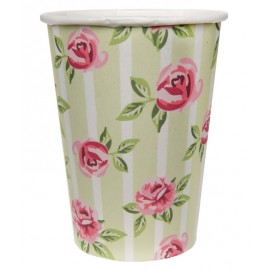 Gobelet carton liberty shabby chic les 10