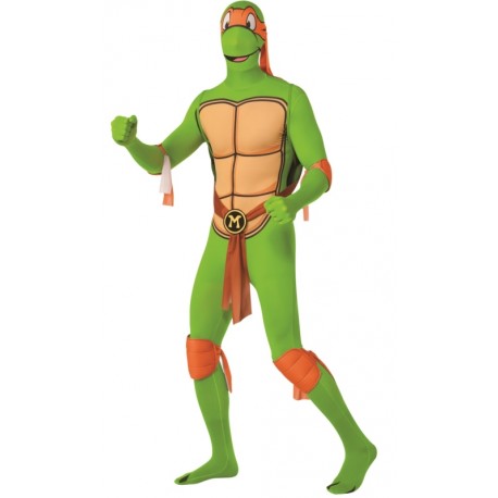 Déguisement Michelangelo Tortues Ninja™ seconde peau adulte 2nd Skin