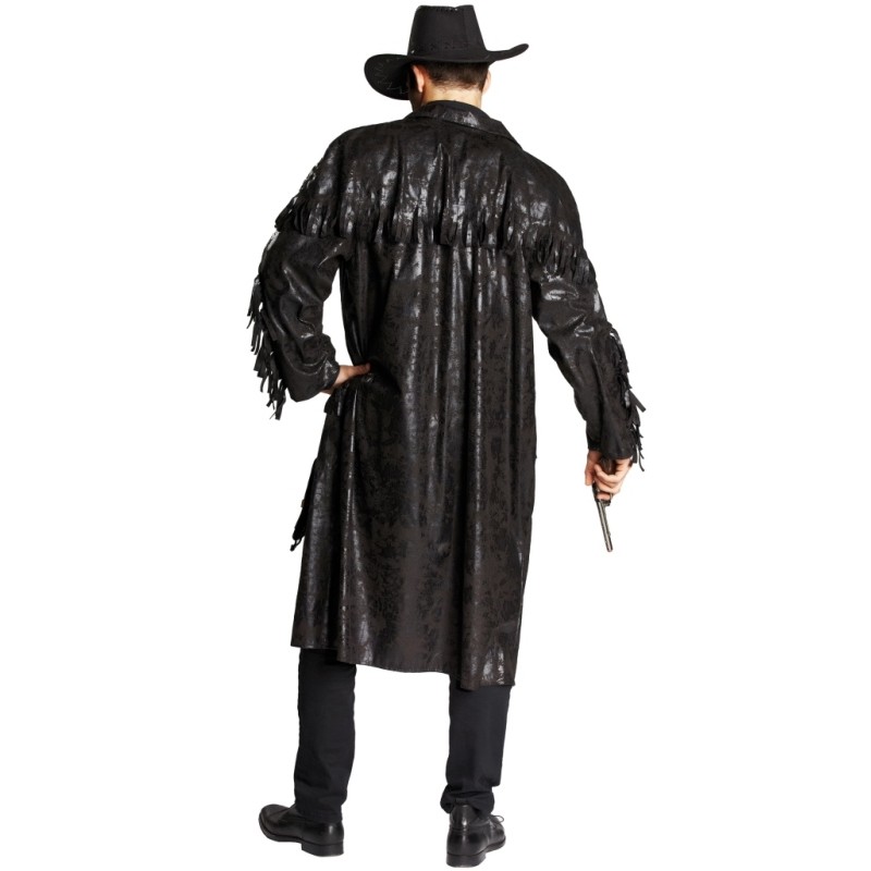Pantalon Cowboy Vintage à Franges Pour Homme - Fesse Ouverte, Boutons Réglables - Déguisement Western, Halloween, Carnaval - 100% Polyester