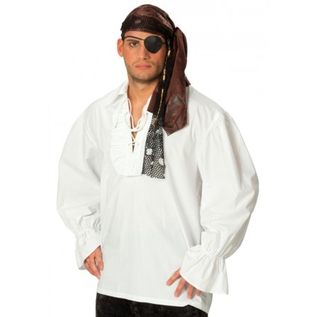 Déguisement chemise pirate blanche homme