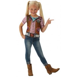 Déguisement T-Shirt cowgirl fille