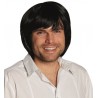 Perruque courte noire homme