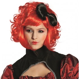 Perruque poupée rouge femme