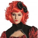 Perruque poupée rouge femme