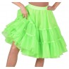 Déguisement jupon fluo vert en tulle à volants femme luxe