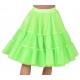 Déguisement jupon fluo vert en tulle à volants femme luxe