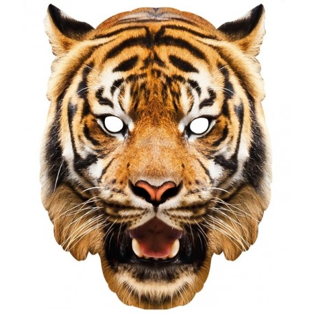 Masque carton tigre